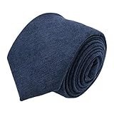 Style: Uni Ecravate - Cravate en velours côtelé (fines côtes). Bleu Marine