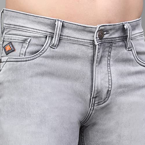 Image of LOUIS STITCH Mens Jeans Italian Cloth Denim Mid Rise Super Stretch Butter Comfort Relaxed Fit Jeans for Men (LSJNC-BU92)