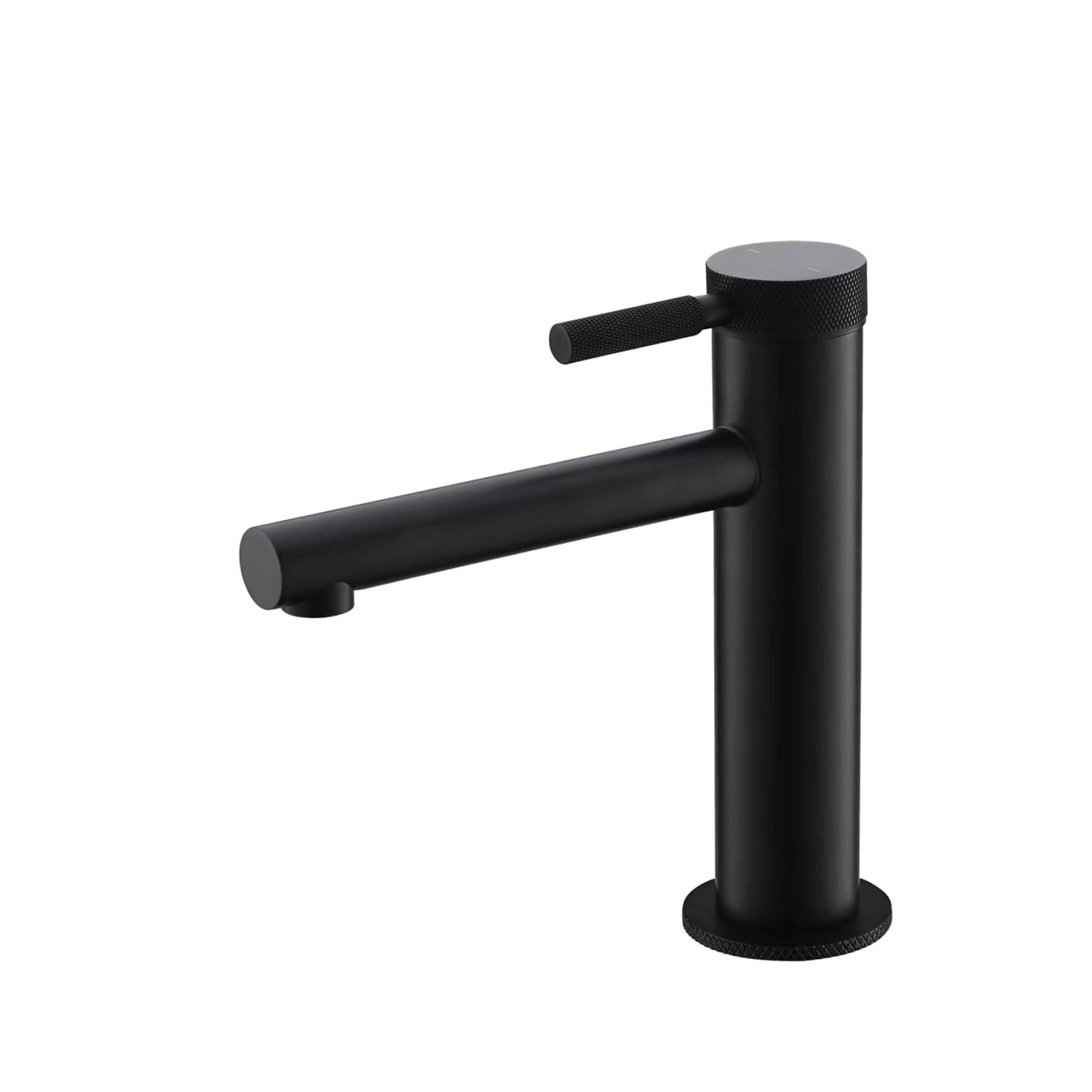 Robinet de salle de bains en laiton au motif classique noir mat