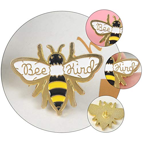 PRETYZOOM 2 peças adoráveis broches em forma de abelha, grampos de seio, acessórios de decoração de