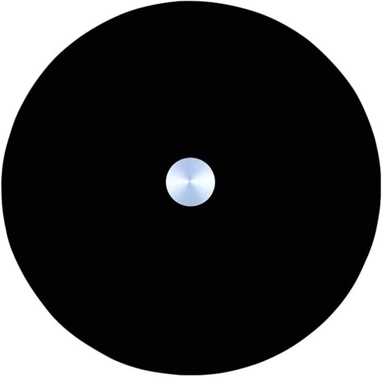 Lazy Susan Turntable Table Service Tray with Aluminum Alloy Bearing Smooth/Silent/Kitchen Dinner Turning Table Tray (31.5/35.4 inch) Black (90 cm/35.4 inch)