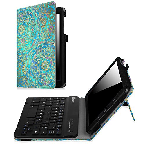Fintie Keyboard Case for Samsung Galaxy Tab E 8.0, Slim Fit Folio PU Leather Case with Detachable Magnetical Bluetooth Keyboard for Galaxy Tab E 32GB SM-T378/Tab E 8.0 SM-T375/T377, Shades of Blue