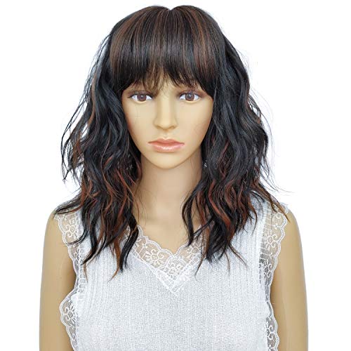 TanRain Wig female Short, Short big wave Synthetic wigs Natural lifelike Heat-resistant man-made fibre Party costume par