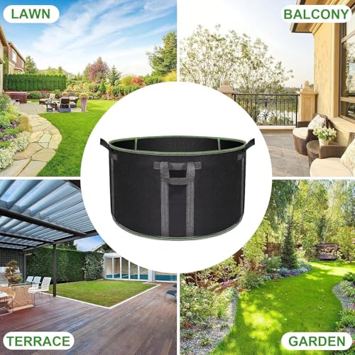 Maceta de fieltro de 189 L transpirable para zanahorias y hortalizas 5