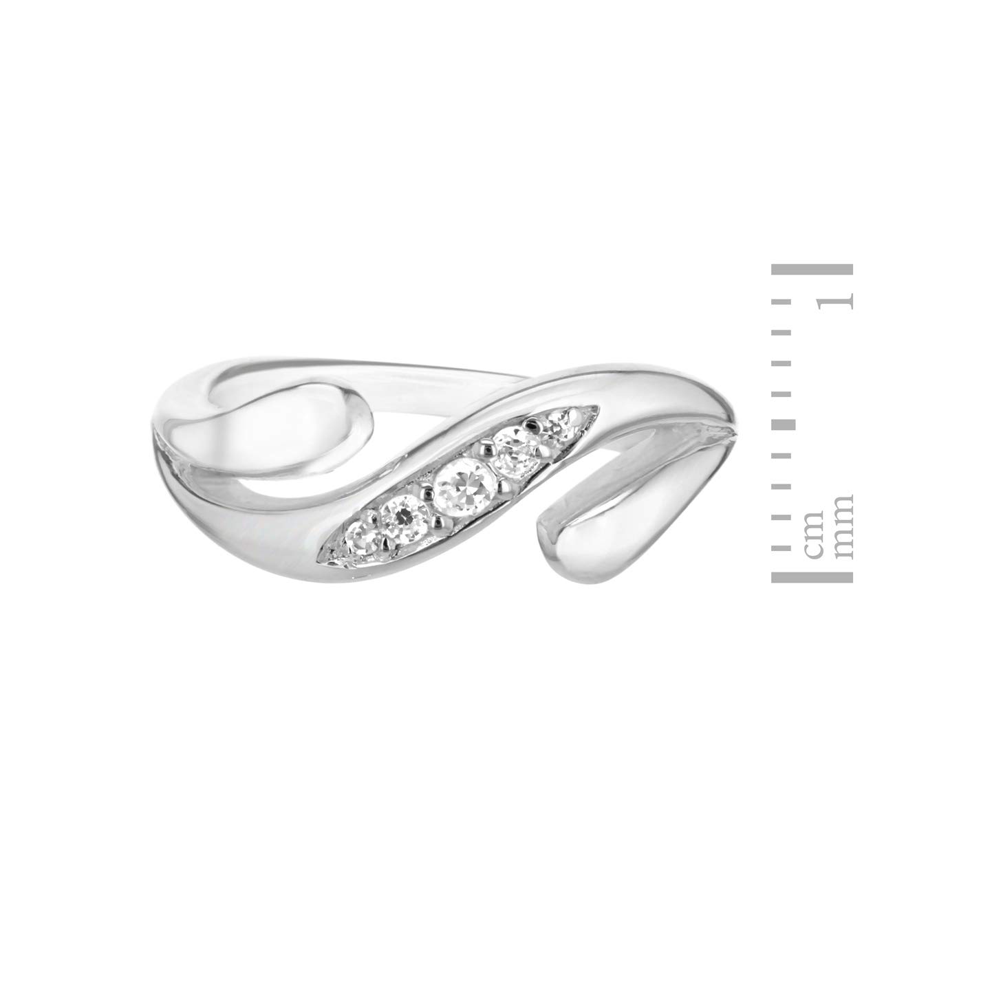 Tuscany Silver Anello da Donna in Argento Sterling 925, con Zirconio Cubico