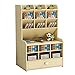 Portapenne organizer per scrivania in legno, ampia capacità, scatola portaoggetti da scrivania, per articoli di cancelleria, per ufficio, casa e scuola, B16, colore acero bianco