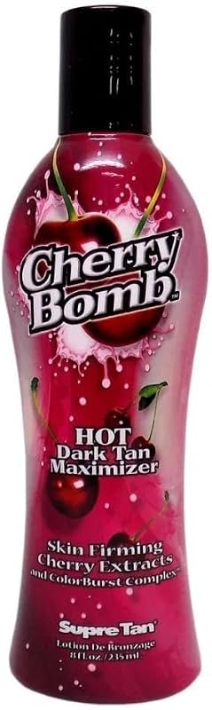 Loção bronzeadora Supre Cherry Bomb Red Hot Dark Accelerator, 235 mL