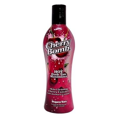 Supre Cherry Bomb Red Hot Dark Accelerator Tanning Lotion 8 oz.