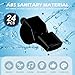 LIANGYUNZE Whistle, 24 Pcs Black Professional Sport Whistle Set with Lanyard - Loud Pea-Less Whistle for Coaches, Referees, Lifeguards and Police