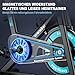 Wenoker Heimtrainer Fahrrad mit App, Ergometer Hometrainer Fahrrad mit Magnetischem Widerstand, Leises Indoor Spinning Bike mit LCD-Monitor, Tablet-Halter, Bis 160KG