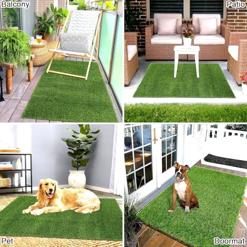 Image of 6x2 Feet Waterproof Artificial Grass for Balcony, Floor & Decoration | Anti Skid Green Grass Mat for Home, Indoor & Outdoor Decoration | Green
