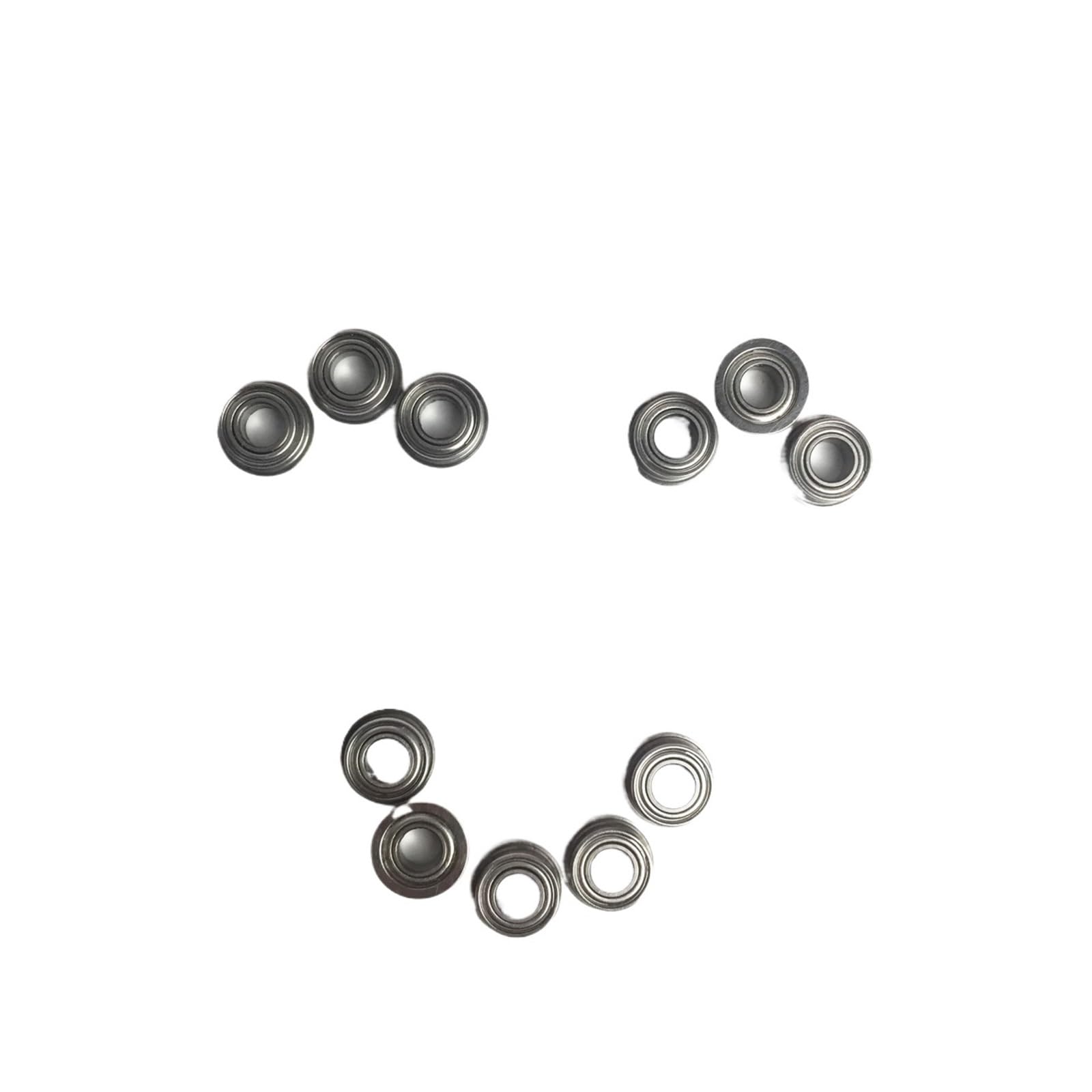 YIVELYYZG 10 Pieces F6801ZZ Flange Bearing 12x21x5 mm ABEC-1 Thin Section F6801 Z ZZ Ball