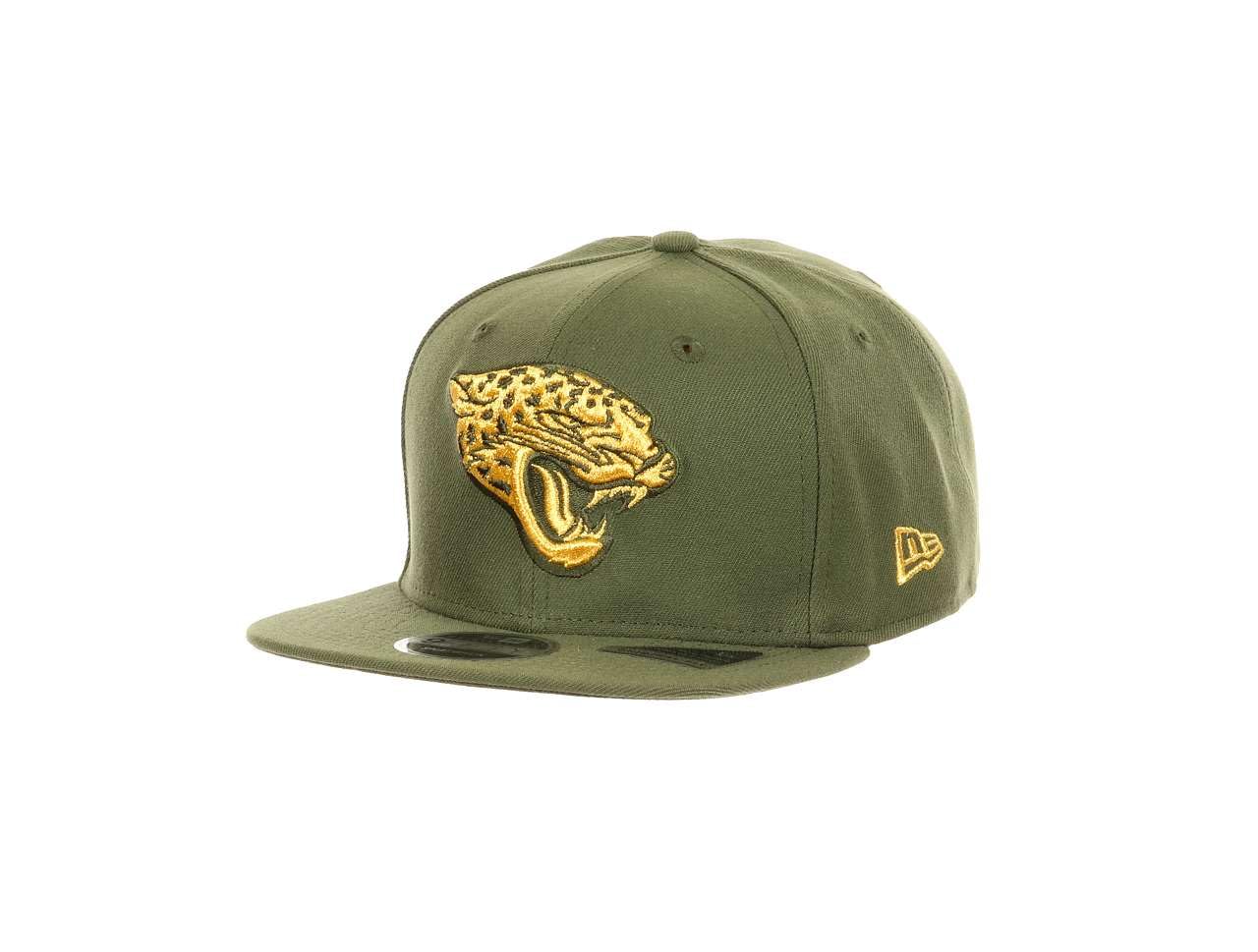 New Era Jacksonville Jaguars NFL Rifle Green 9Fifty Original Fit Snapback Cap - One-Size โ image 1