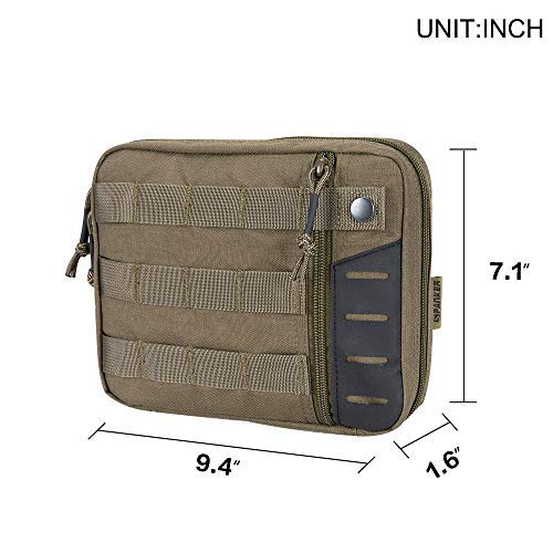 Excellent Elite Spanker Molle Admin Pouch Tactical Edc Tool Pouch Military Nylon Holder Modular Utility Organizer Bag(Ranger Green) #TOP1
