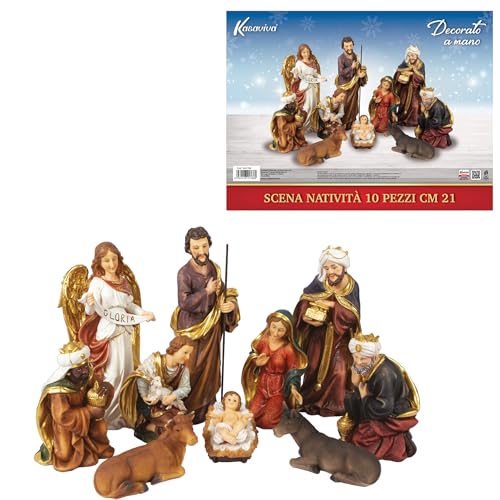 ✔Materiali di Qualità: Realizzato con materiali durevoli e di alta qualità, il set Natività Presepe è progettato per durare nel tempo, diventando una preziosa tradizione che puoi tramandare di generazione in generazione.