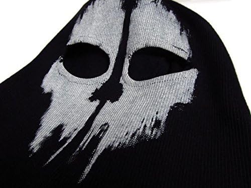 Vista 5 de Unisex Ghost Print Stocking Balaclava Mask Good for War Game Halloween Cosplay