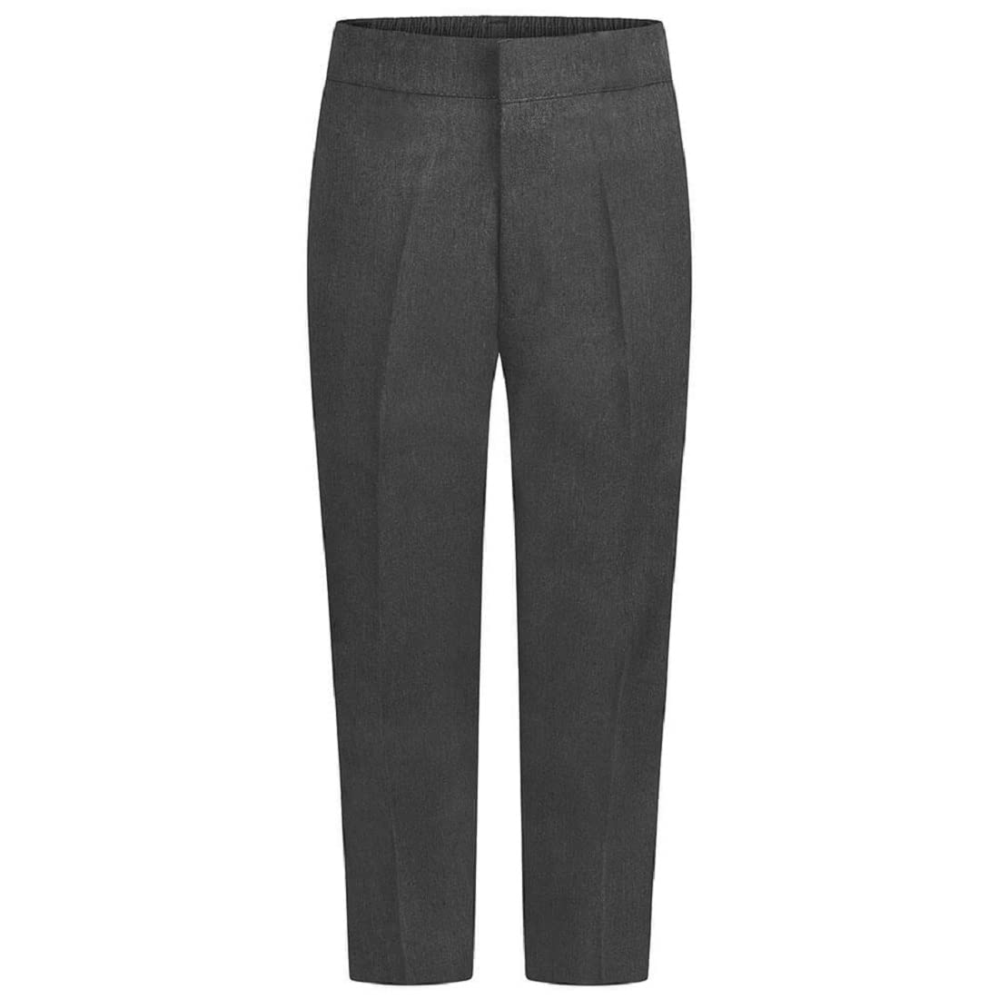 F & S LTD Pantalones de uniforme escolar para niños, resistentes, con revestimiento de teflón, color negro y gris, de 2 a 16 años