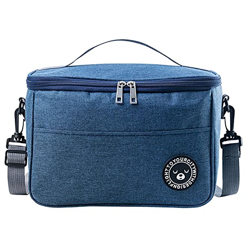 Borsa Termica 13 litri Borsa Frigo Piccola Pranzo Ufficio Tracolla Borsa Pranzo Ufficio Donna Elegante Borsa Termica Morbida Resistente All acqua per Cibi Caldi o Freddi, per Viaggi All aperto Picnic