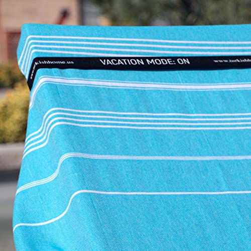 Clotho Turkish Beach Towel Set Of 4 With Towel Bands - Beach Towels Oversized 4 Pack - Sand Free Quick Dry Turkish Playa Towel - 100% Cotton 39 X 70 Inch - Light Travel Towel #TOP5