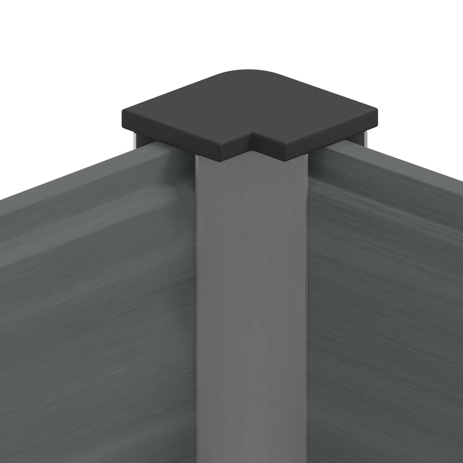 Hothingwell Donica podwyższona szara 200x30x72 cm WPC Aluminium | Otwarte dno, skuteczny drenaż, powłoka antykorozyjna, łatwa konserwacja, idealny ogród na zewnątrz