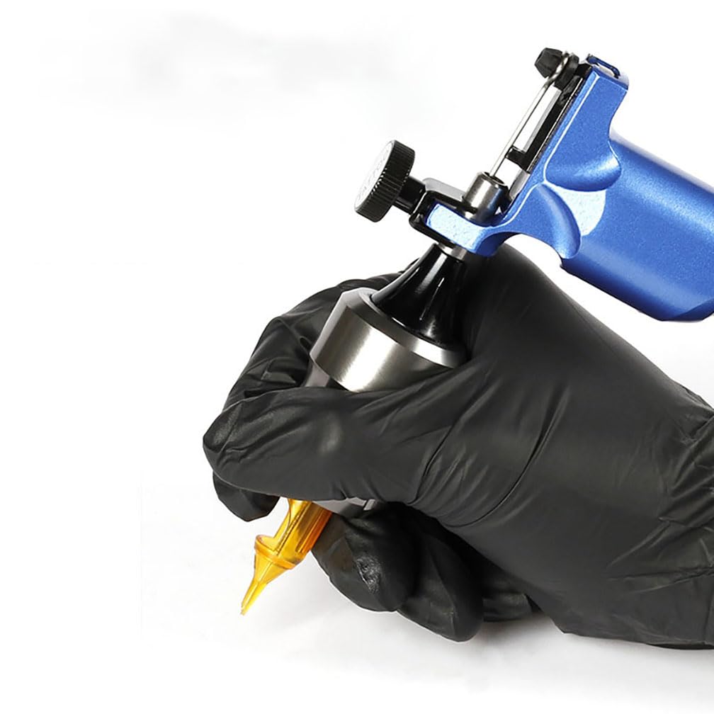 Agarre de agujas de cartucho de tatuaje de aleación de aluminio de 32mm con varilla de impacto para todos los cartuchos para tatuar agujas (Púrpura)
