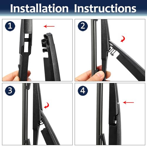 X AUTOHAUX Rear Windshield Wiper Blade Arm Set for Mazda CX-5 2010-2015 for Mazda CX-7 2006-2012 for Mazda CX-9 2007-2022 by X AUTOHAUX - Image 6