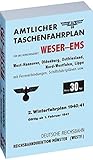  Amtlicher Taschenfahrplan für Weser und Ems der Reichsbahndirektion Münster Westf. 1940/41
