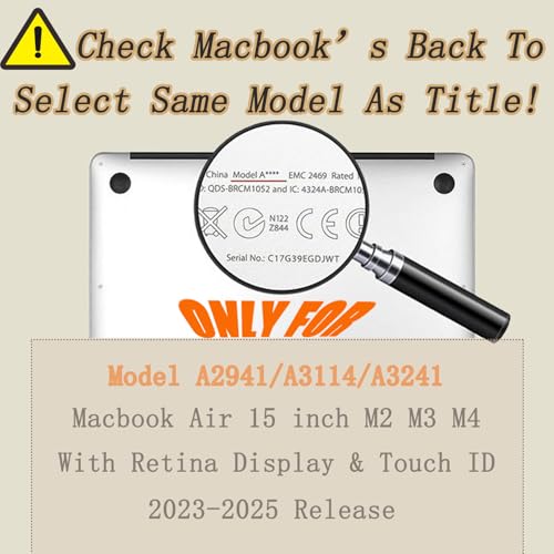 Carcasa Macbook Air 15 A2941 protectora rígida con acabado premium oro 3
