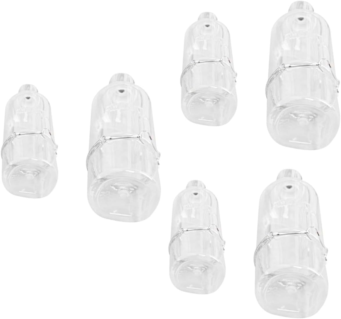 BESTonZON 6pcs Leakproof Steel Pet Water Dispenser Automatic Drinker for Parrots Guinea Pigs Water Bottles Easy Install Hanging Feeder for Animals