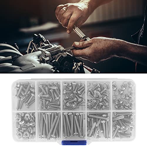 Kit de tornillos autoperforantes 220 piezas acero inox miniatura 2