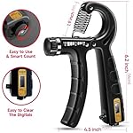 FitBeast Hand Grip Strengthener Workout Kit (5 Pack), 2 Forearm Grip Adjustable Resistance Hand Gripper, Finger Stretcher, Grip Ring & Stress Relief Grip Ball for Athletes - Image 2