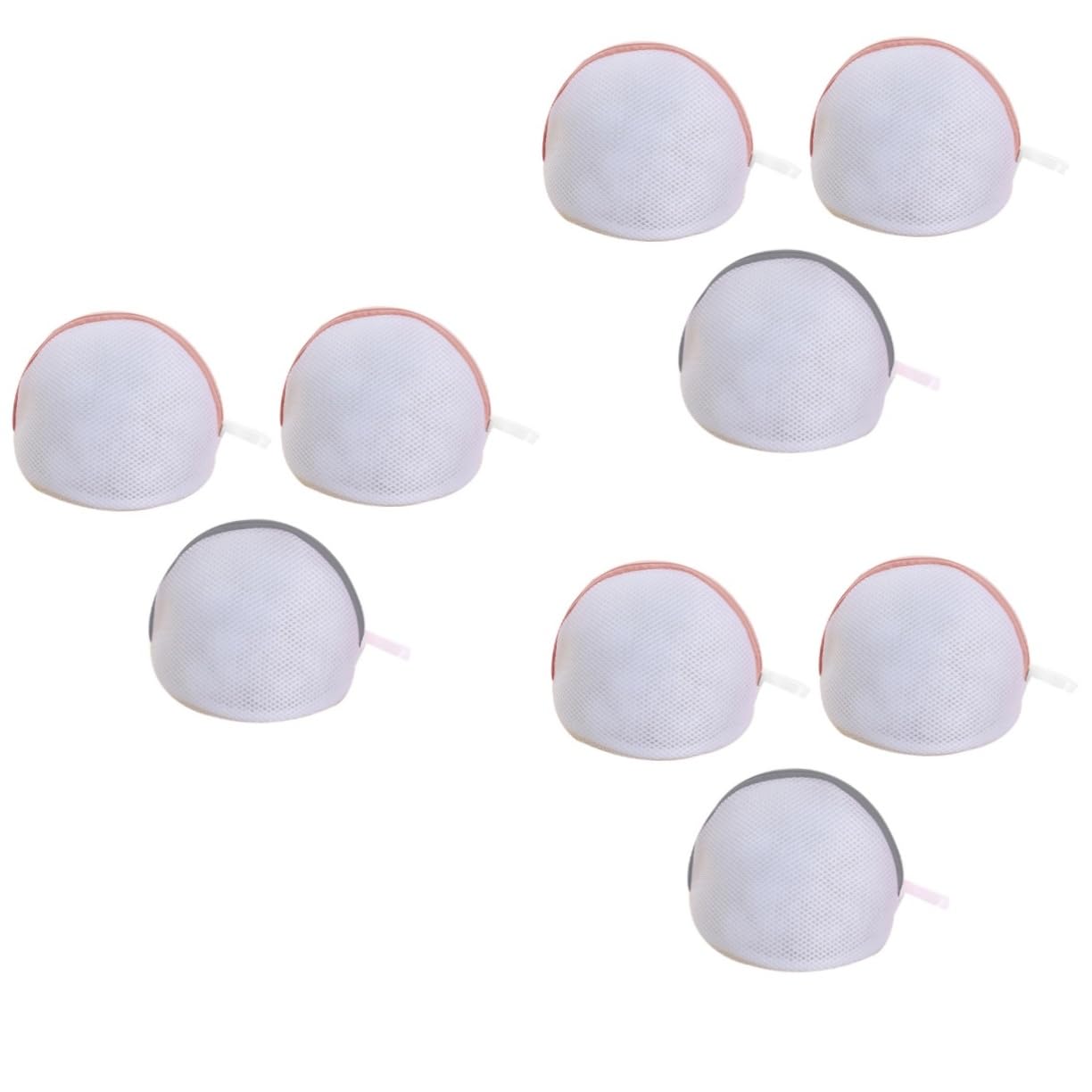MAGICLULU 9piezas Bolsa De Lavandería De Soporte De Concha Protección Para Sujetadores y Lencería Color Rosa y Gris Para Ropa Interior y Lavado Seguro