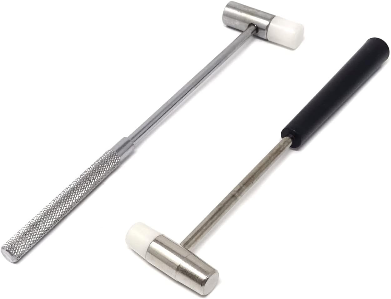 Honbay 2PCS Dual Head Mini Hammers Double Face Jewelry Mallet Hammers Multifunctional Hammers for Watch, Tuning, Woodworking, Handcraft and Leather (2 Style)