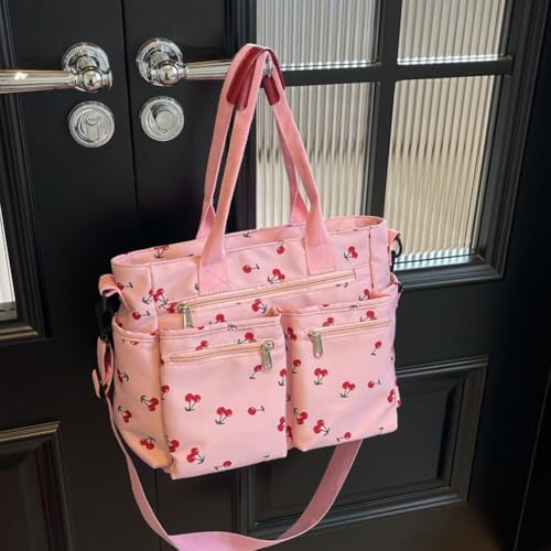 Bolsos tote para mujer - Bolso coqueto grande de nailon, bolso cruzado y de hombro para trabajo miniatura 5