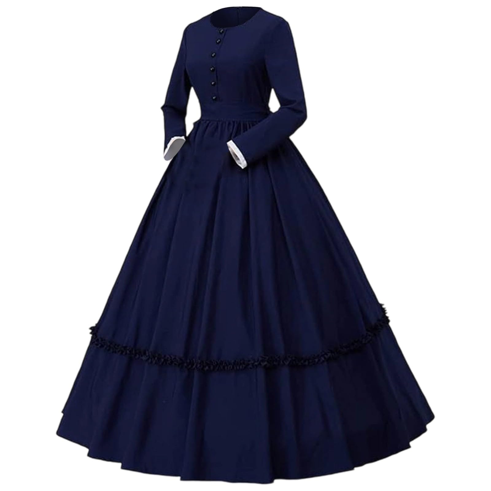 Genérico Vestidos Elegantes Mujer Disfraz Mujer Halloween - Traje Histórico De Guerra Medieval Retro para Un Elegante Vestido Antiguo