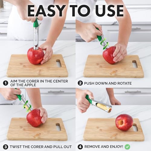 Image of Zulay Kitchen Stainless Steel Apple Corer Tool