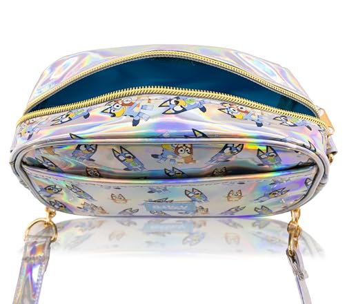 Fast Forward Bluey Purse Crossbody Handbag for Women | Bluey Metallic Vinyl Women's Shoulder Handbag | Bluey Accessories for Girls4