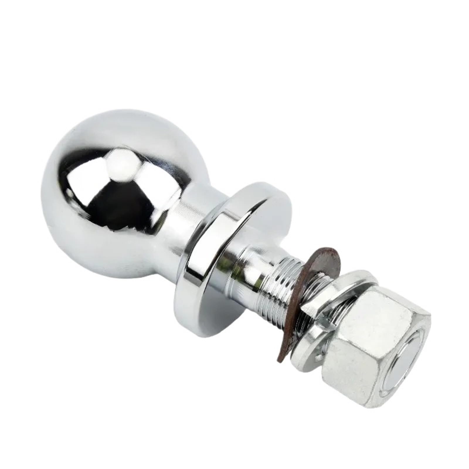 sfera per gancio di traino 50mm Cromato for Gancio di Traino Sfera Shank Dia Capacità Accoppiamento Parti del Rimorchio RV Camper Caravan