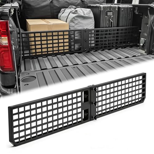 Truck Bed Divider Compatible with 2019 2020 2021 2022 2023 2024 2025 Chevy Silverado & GMC Sierra Cargo Manager Molle Panel Truck Bed Organizer Replacement (Not Fit Slide-Out Truck Bed Cargo Tray)