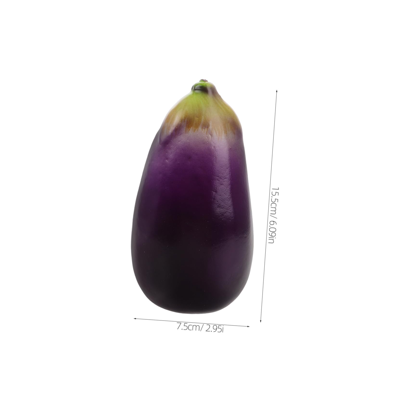 MAGICLULU 3 Sätze Simulierte Auberginen Gemüse Dekoration Simuliertes Gemüse Simulation Kleines Kunst Gefälschtes Modell Realistische Auberginen 6 Stücke * 3