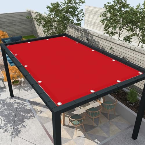 Toldo de vela parasol ideal para camping y balcones pequeños en rojo 3