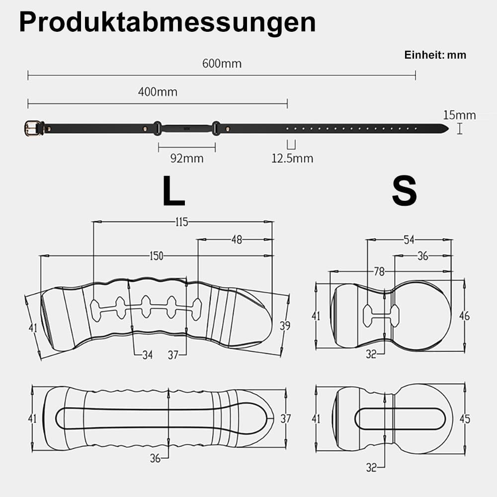 Elektroschock Knebel Extrem SM Elektrostimulations Gag Einstellbar Fetisch APP Control Gag Sklaven Fetisch BDSM Knechtschaft Mundknebel Ballknebel Zungenfixierung Sklaven Sexspiel Sexspielzeug (L)