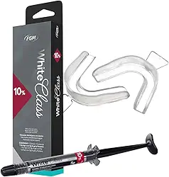 Kit 1 Clareador Dental Caseiro Moldeira White Class 10% FGM