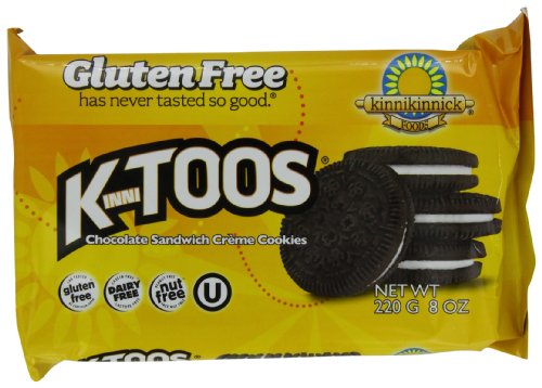 KinniToos Gluten Free Cookies, Chocolate Sandwich Creme, 8 Ounce (Pack of 6)