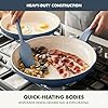 Essence 17-Piece Ceramic Nonstick Cookware – Toxin-Free, Dishwasher & Oven Safe, Blue- Dishwasher Safe And Oven Safe Up To 350°F For Flexible, Low-maintenance Cooking #1