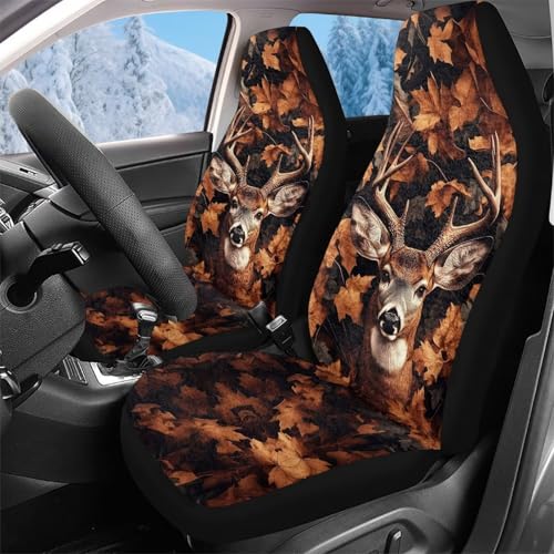 Housse de sieges auto durable motif camouflage chasse 52x138 cm lavable en machine
