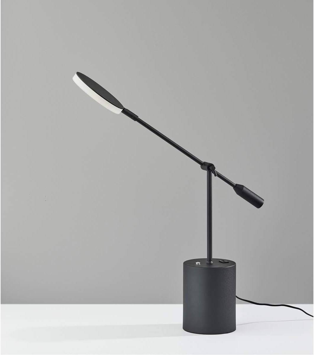 Uр Tо 60% оƒƒ Adesso Home 2150-01 Contemporary Modern LED Desk Lamp from Grover Collection in Black Finish, 4.75 inches Bеѕt Cуbеr Mоndау 🔥 Adesso Home 2150-01 Contemporary Modern LED Desk Lamp from Grover Collection in Black Finish, 4.75 inches