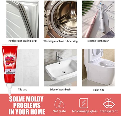 Ojj Silicone & Tile Stain Cleaner Gel,Deep Down Clean Household Remover, Remover Cleaning Gel Household Cleaner For Wall Tiles Grout Sealant Bathroom Cleaning Home Kitchen Sinks Cleaning (120G*2Pcs) #TOP1