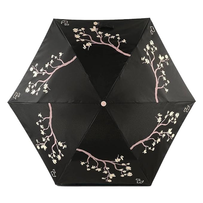 Parapluie télescopique pliable Radley London Superlite noir pour femme