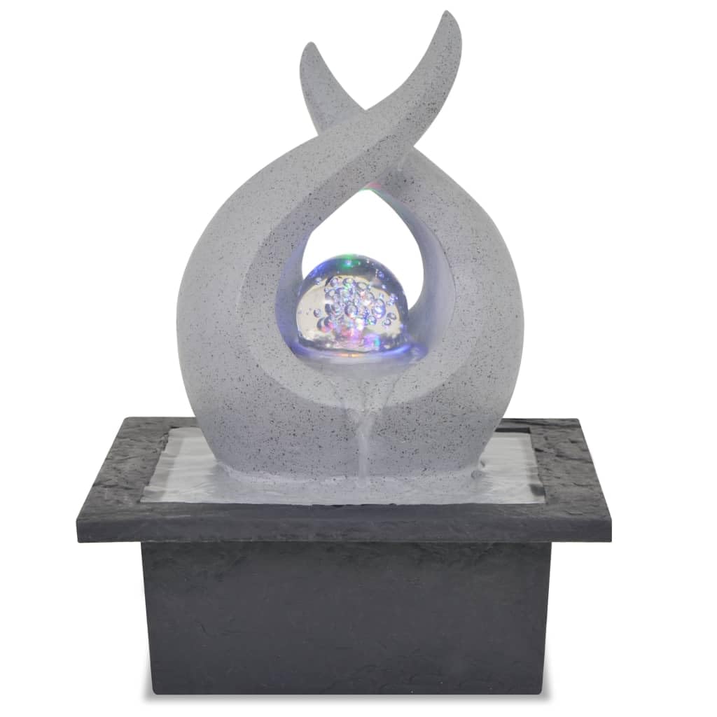 Fontaine d intérieur avec lampe LED Polyrésine